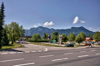 Alps in the background