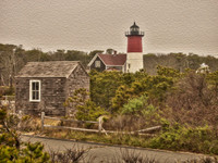 Lighthouse with oil paint filter